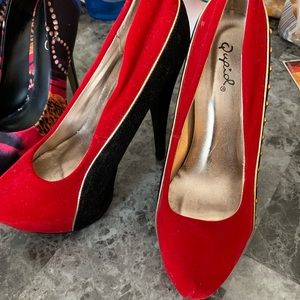 Red women heel